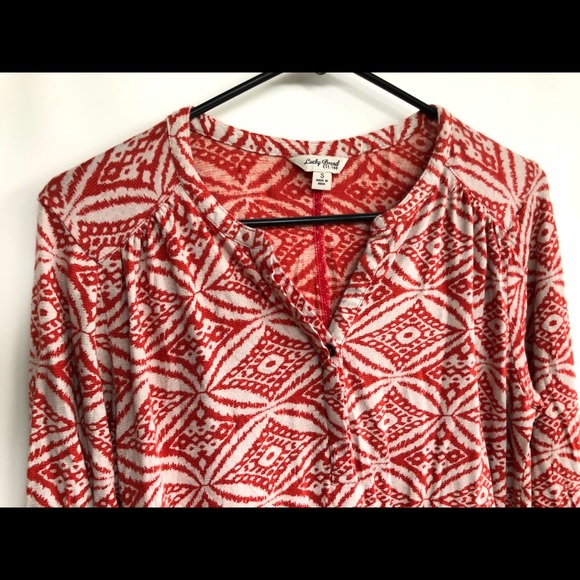 Lucky Brand Boho Tunic Top Shirt - Picture 5 of 8